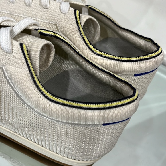 Rothy’s Blond Lace Up Sneakers in Cream and Beige size 9 - Picture 5 of 14